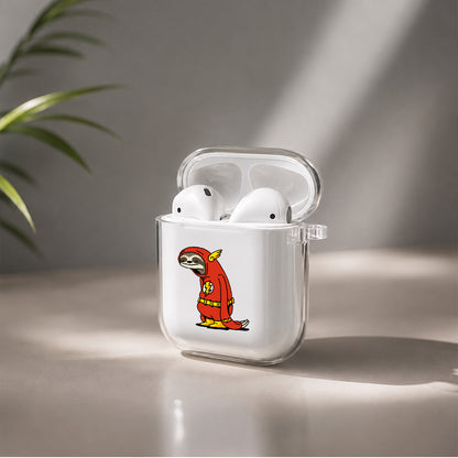 Sloth Flash Protective Clear Case Cover For Apple Airpods | Soft Silicone AirPods 1 / 2 Case | Protective Cover