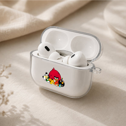 Angry Birds The Flock Squad Protective Apple AirPods Pro 3 Clear Case | Shockproof Cover