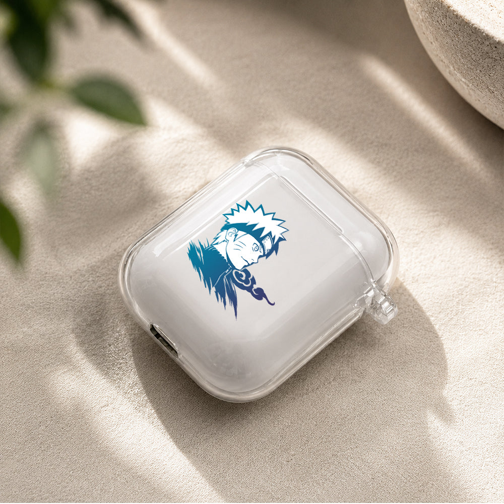 Naruto Uzumaki Blue Color Protective Clear Case Cover For Apple Airpods | Soft Silicone AirPods 1 / 2 Case | Protective Cover