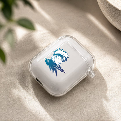 Naruto Uzumaki Blue Color Protective Clear Case Cover For Apple Airpods | Soft Silicone AirPods 1 / 2 Case | Protective Cover