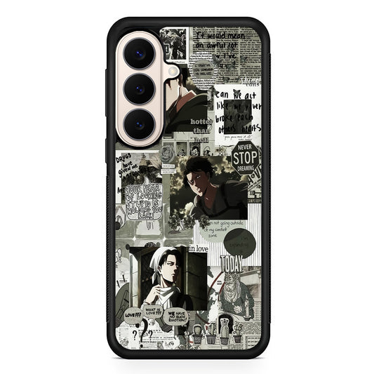 Levi Ackerman Aesthetic Samsung Galaxy S26 Case | Durable Protective Rubber Cover