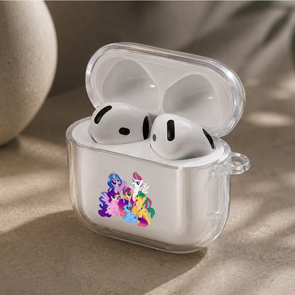 My Little Pony Main Characters Protective Apple Airpods 4 Clear Case - Durable Clear Protection