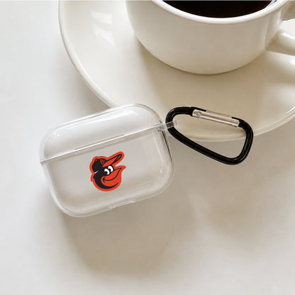 MLB Baltimore Orioles Symbol Protective Apple AirPods Pro 3 Clear Case | Shockproof Cover