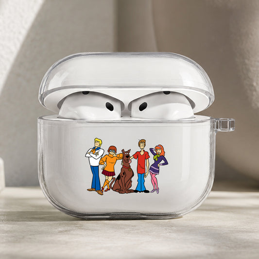 Scooby-Doo Main Character Protective Apple AirPods Pro 3 Clear Case | Shockproof Cover