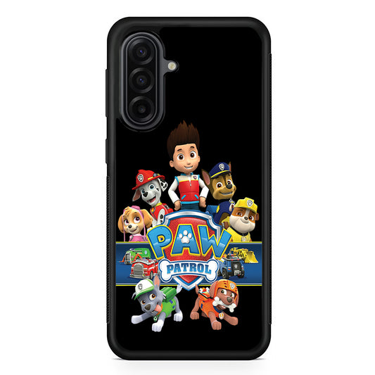 Paw Patrol Black Samsung Galaxy A17 Case | Durable Rubber Samsung Galaxy A17 Phone Case