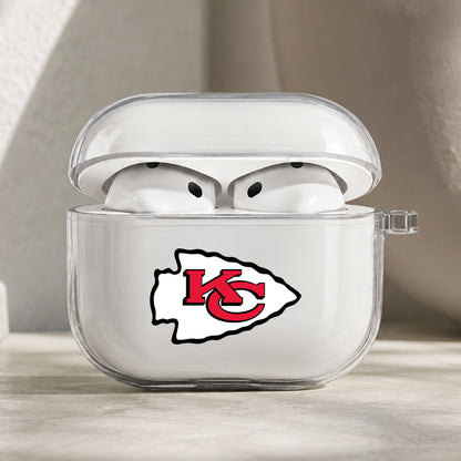NFL Kansas City Chiefs Symbol Protective Apple AirPods Pro 3 Clear Case | Shockproof Cover