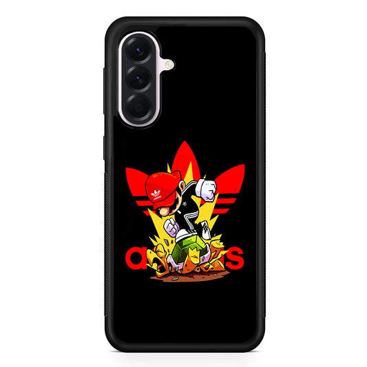 Adidas Super Mario Turtle Samsung Galaxy A56 Case | Samsung Galaxy A56 Protective Rubber Case