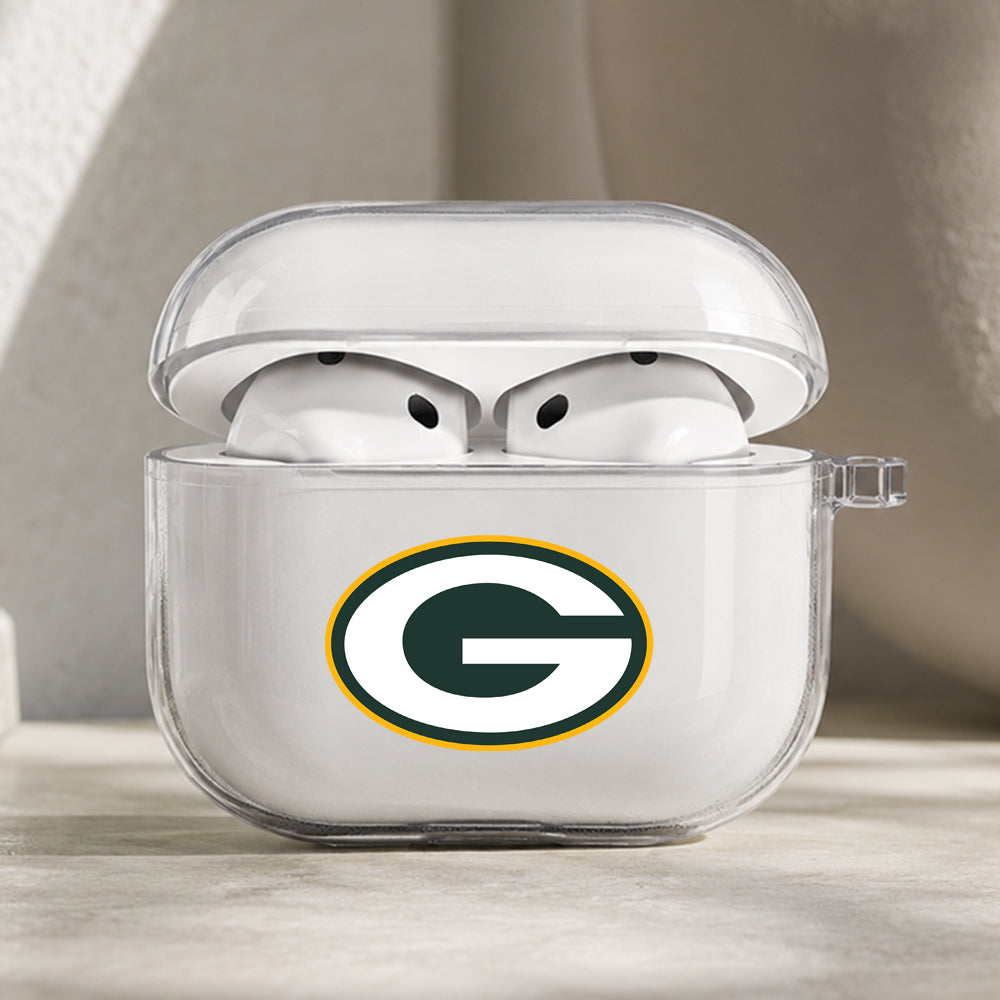 NFL Green Bay Packers Symbol Protective Apple AirPods Pro 3 Clear Case | Shockproof Cover