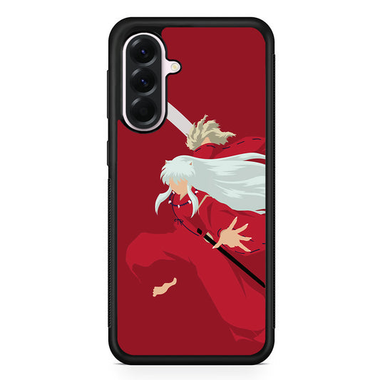 Inuyasha Red Background Samsung Galaxy A56 Case | Samsung Galaxy A56 Protective Rubber Case