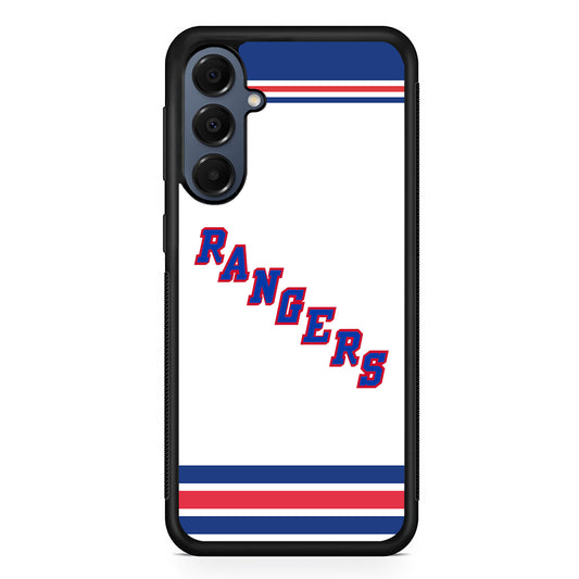 NHL New York Rangers White Samsung Galaxy A16 Case | Slim Protective Cover for Samsung Galaxy A16