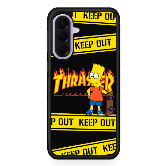 Thrasher Bart Danger Line Samsung Galaxy A37 Case | Samsung Galaxy A37 Rubber Protective Case