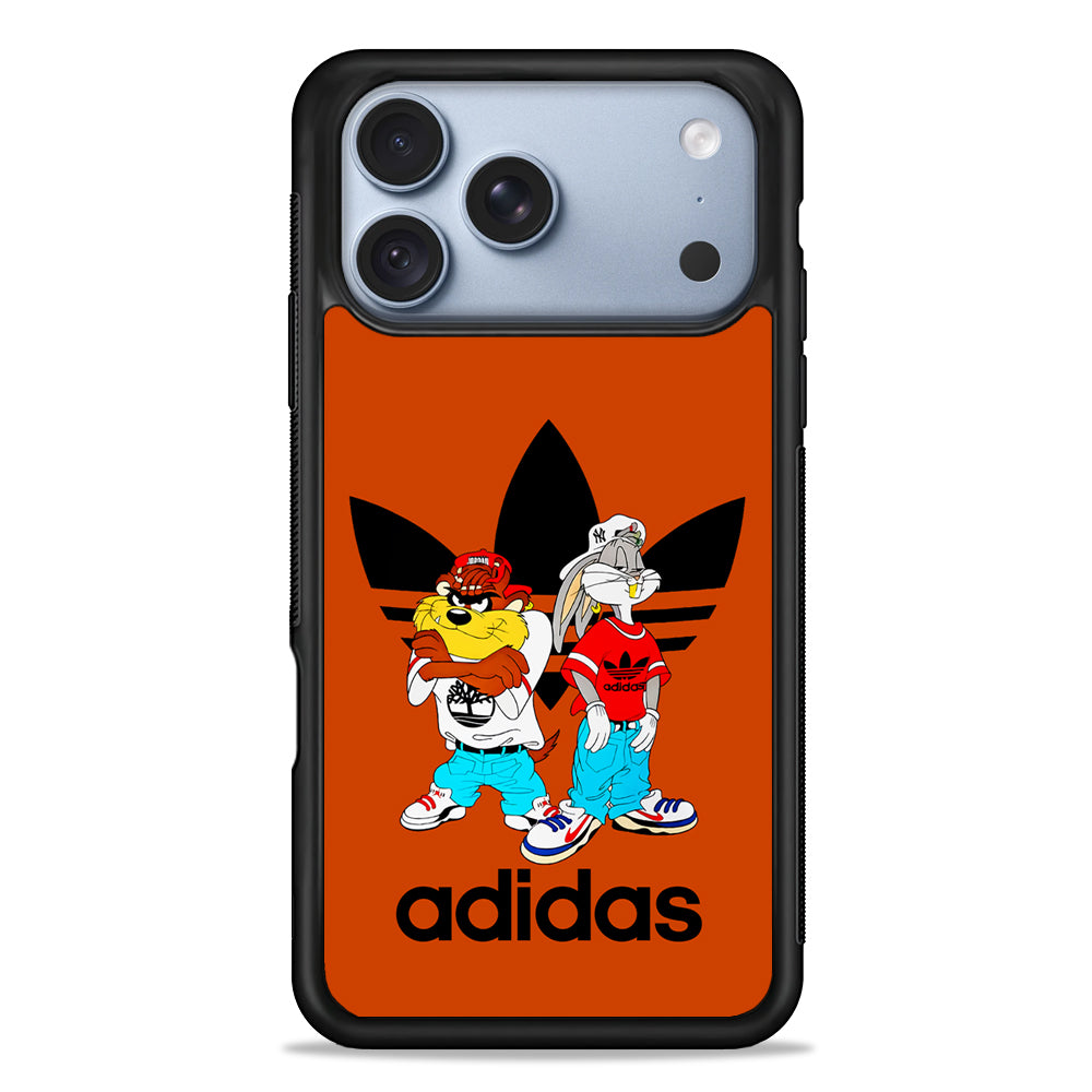 Adidas Taz And Bugs iPhone 18 Pro Case - iPhone 18 Pro Silicone Case