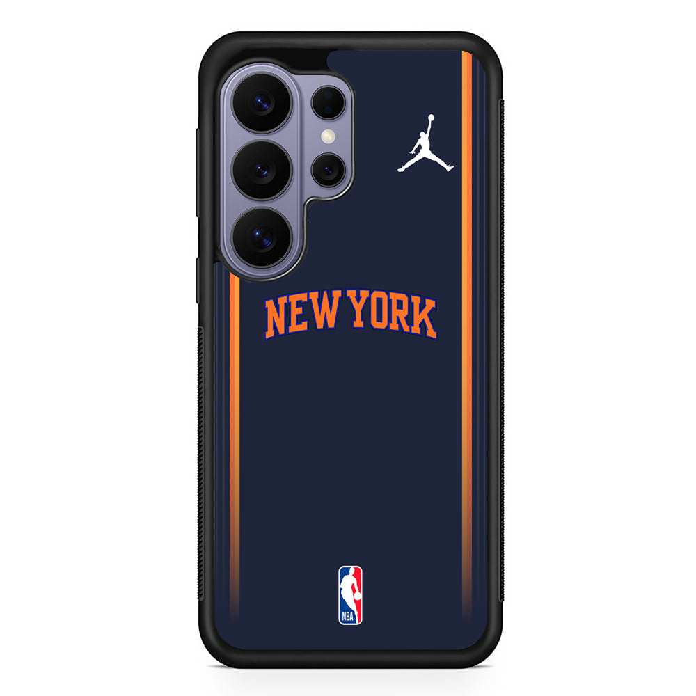 NBA New York Knicks Navy Jordan Samsung Galaxy S26 Ultra Case | Slim Durable Protective Cover