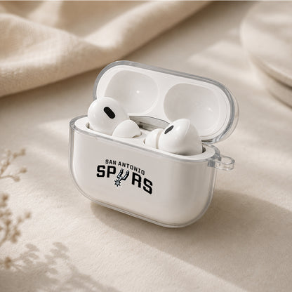NBA San Antonio Spurs Symbol Protective Apple AirPods Pro 3 Clear Case | Shockproof Cover