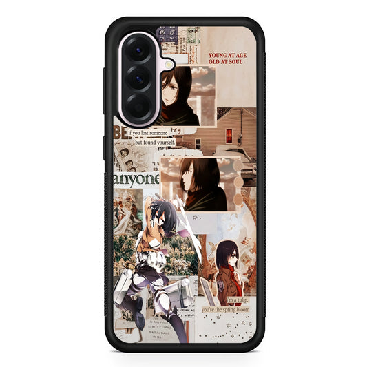Mikasa Attack On Titan Aesthetic Samsung Galaxy A56 Case | Samsung Galaxy A56 Protective Rubber Case