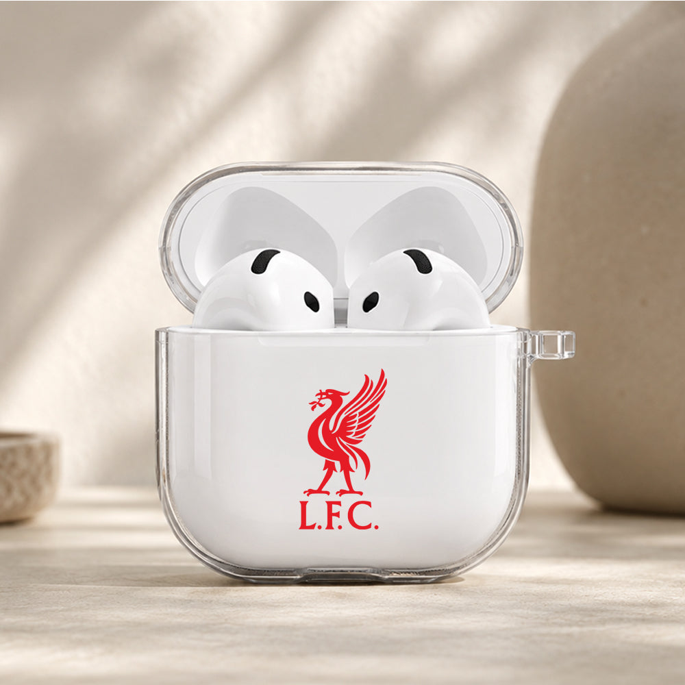 Liverpool Football Logo Protective Apple Airpods 4 Clear Case - Durable Clear Protection