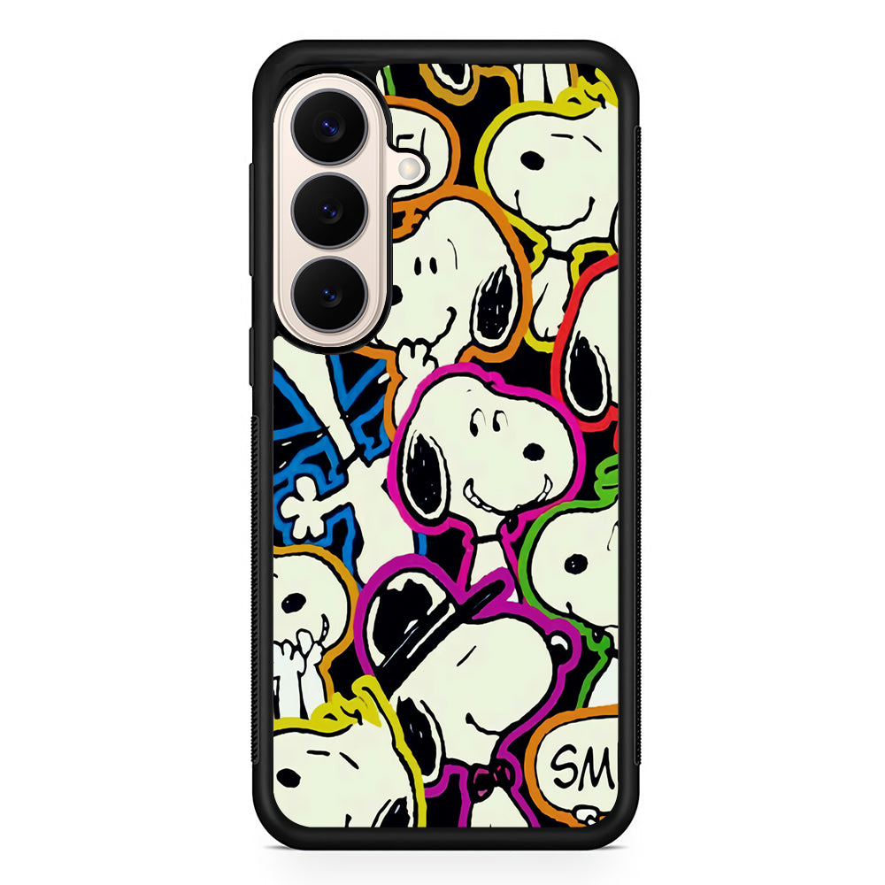 Snoopy Doodle Samsung Galaxy S26 Case | Durable Protective Rubber Cover