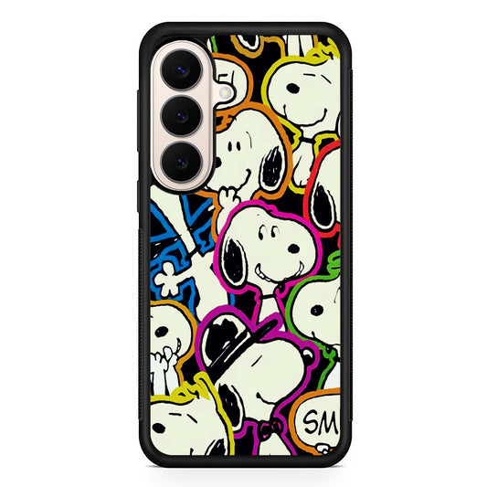 Snoopy Doodle Samsung Galaxy S26 Case | Durable Protective Rubber Cover