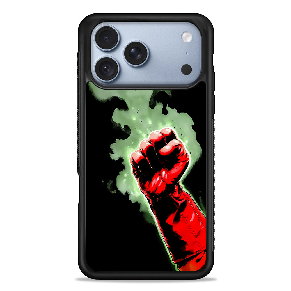 One Punch Man Saitama Punch iPhone 18 Pro Case - iPhone 18 Pro Silicone Case