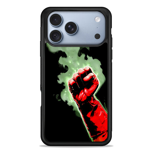 One Punch Man Saitama Punch iPhone 18 Pro Case - iPhone 18 Pro Silicone Case