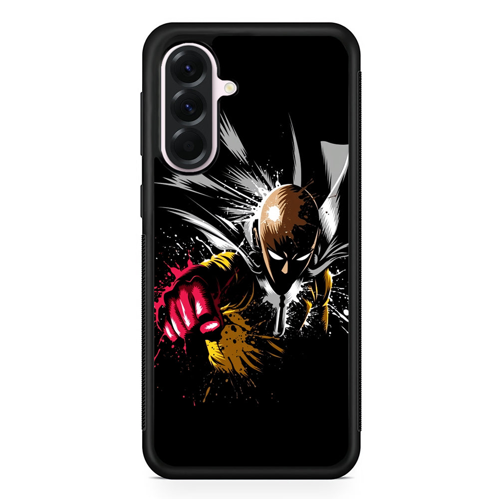One Punch Man Saitama Painting Samsung Galaxy A56 Case | Samsung Galaxy A56 Protective Rubber Case