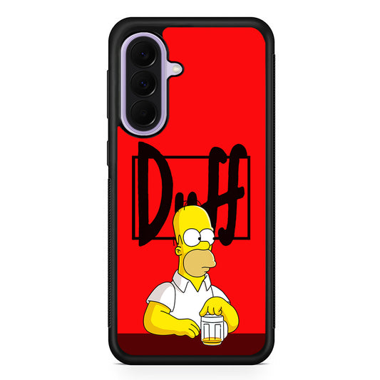 Simpson Homer Duff Red Samsung Galaxy A37 Case | Samsung Galaxy A37 Rubber Protective Case