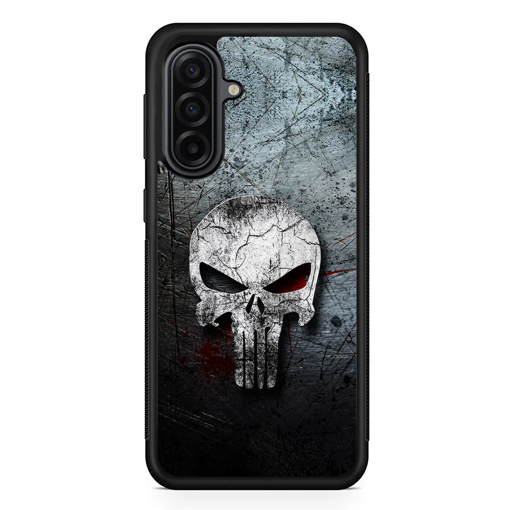 The Punisher Logo Samsung Galaxy A17 Case | Durable Rubber Samsung Galaxy A17 Phone Case