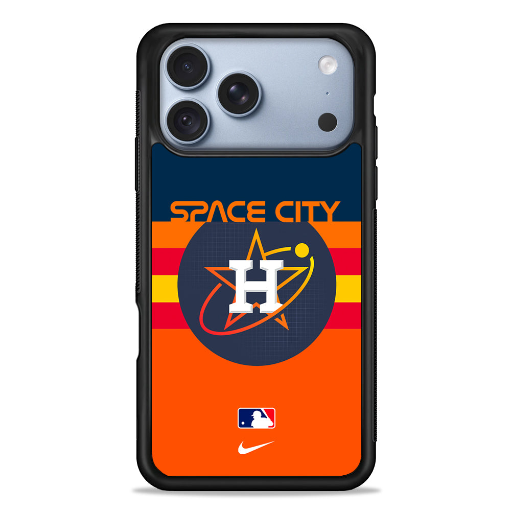 MLB Houston Astros Space Nike iPhone 18 Pro Case - iPhone 18 Pro Silicone Case
