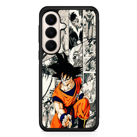 Goku Comic Collage Samsung Galaxy S26 Case | Durable Protective Rubber Cover