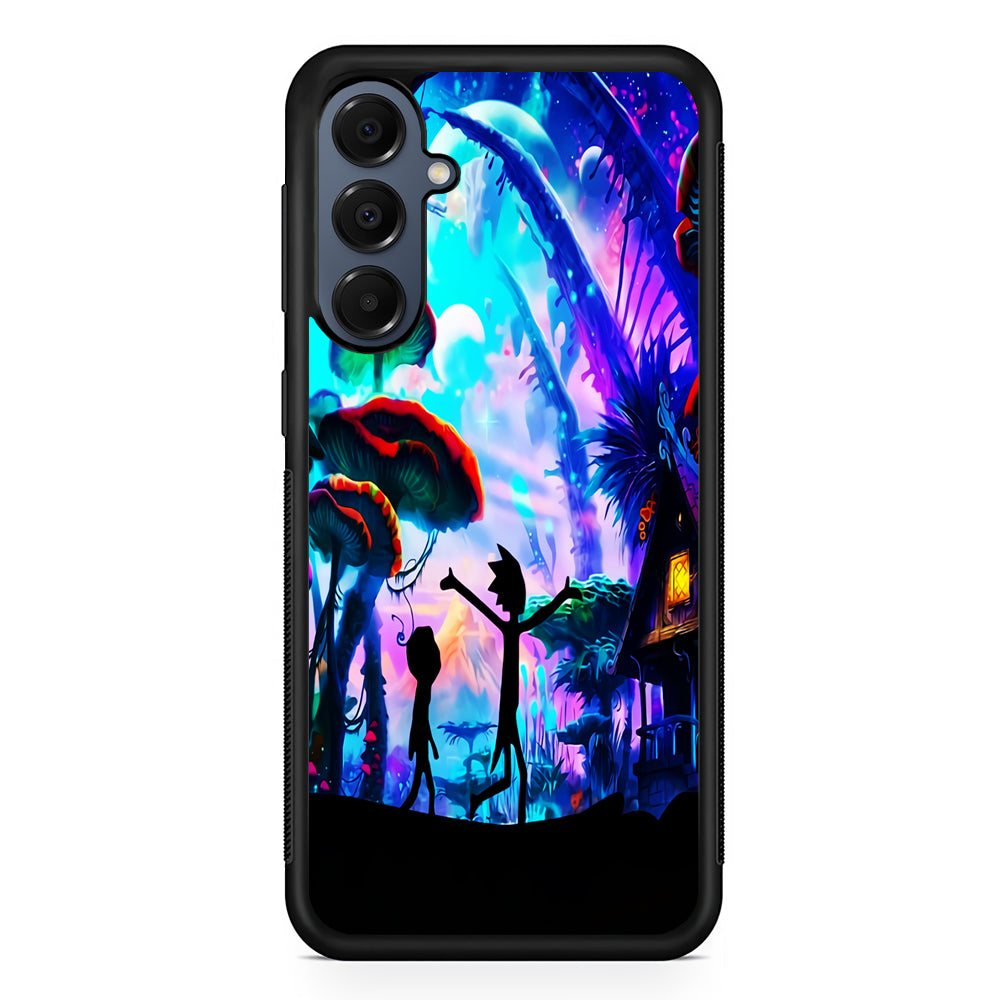 Rick and Morty Mushroom Forest Samsung Galaxy A16 Case | Slim Protective Cover for Samsung Galaxy A16