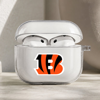 NFL Cincinnati Bengals Symbol Protective Apple AirPods Pro 3 Clear Case | Shockproof Cover