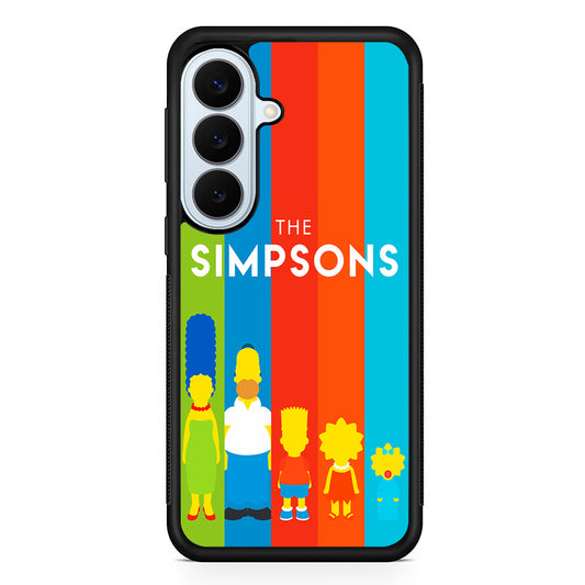 The Simpson Family Colorful Samsung Galaxy S26 Plus Case | Slim Protective Rubber Cover
