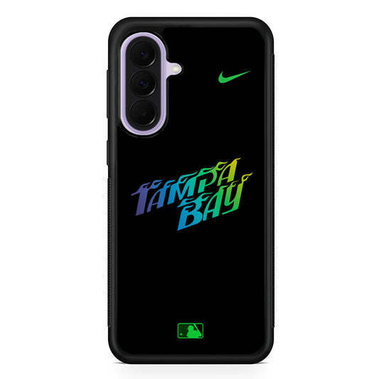 MLB Tampa Bay Rays Black Nike Samsung Galaxy A37 Case | Samsung Galaxy A37 Rubber Protective Case