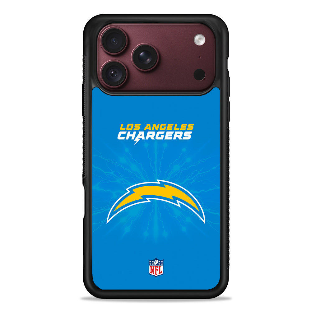 NFL Los Angeles Chargers Blue iPhone 18 Pro Max Case – Slim Silicone Protective Cover