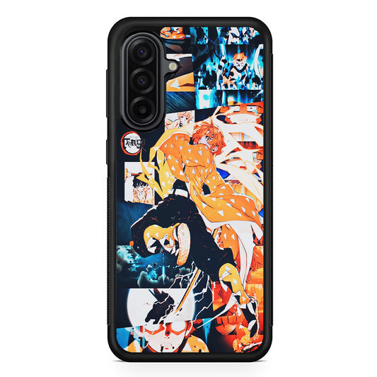 Demon Slayer Zenitsu Aesthetic Samsung Galaxy A17 Case | Durable Rubber Samsung Galaxy A17 Phone Case