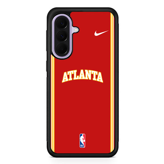 NBA Atlanta Hawks Red Nike Samsung Galaxy A37 Case | Samsung Galaxy A37 Rubber Protective Case