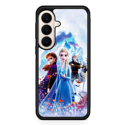 Frozen All Characters Samsung Galaxy S26 Case | Durable Protective Rubber Cover