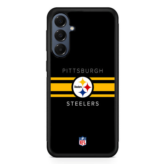 NFL Pittsburgh Steelers Yellow Stripe Samsung Galaxy A16 Case | Slim Protective Cover for Samsung Galaxy A16