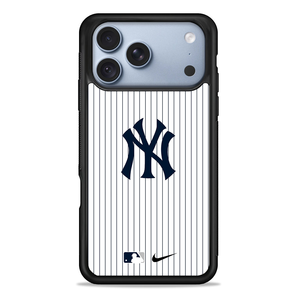 MLB New York Yankees White Nike iPhone 18 Pro Case - iPhone 18 Pro Silicone Case
