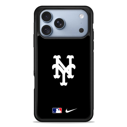 MLB New York Mets Black Nike iPhone 18 Pro Case - iPhone 18 Pro Silicone Case
