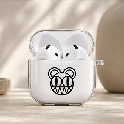 Radiohead Modified Bear Protective Apple Airpods 4 Clear Case - Durable Clear Protection