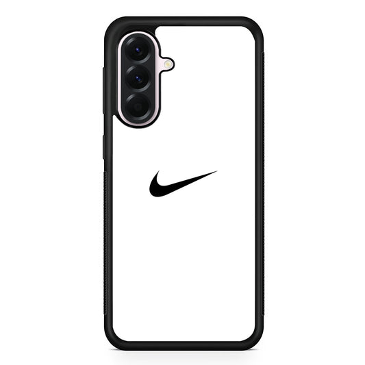 Nike Logo White Simple Samsung Galaxy A56 Case | Samsung Galaxy A56 Protective Rubber Case