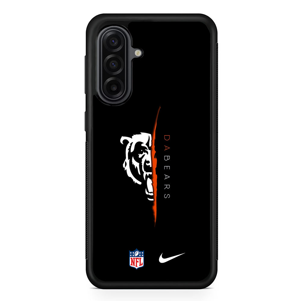 NFL Chicago Bears Nike Samsung Galaxy A17 Case | Durable Rubber Samsung Galaxy A17 Phone Case