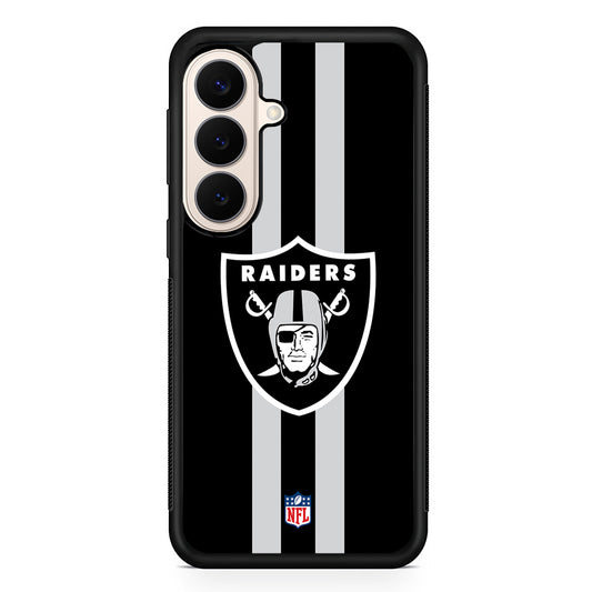 NFL Las Vegas Raiders Black Samsung Galaxy S26 Case | Durable Protective Rubber Cover
