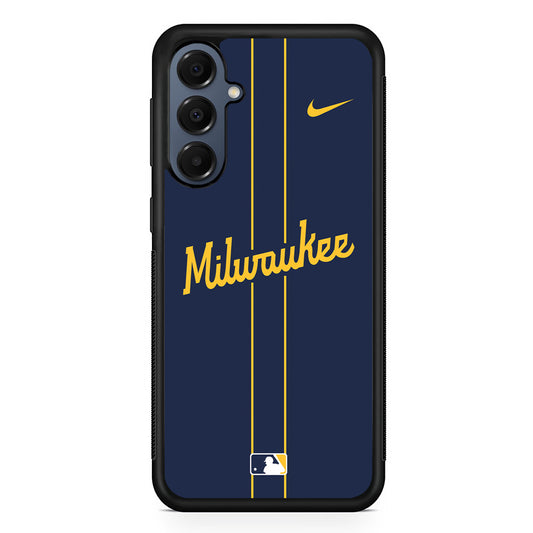 MLB Milwaukee Brewers Navy Nike Samsung Galaxy A16 Case | Slim Protective Cover for Samsung Galaxy A16