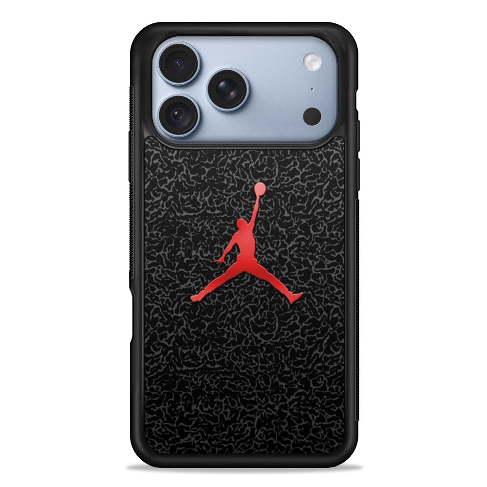 Jordan Logo 004 iPhone 18 Pro Case - iPhone 18 Pro Silicone Case