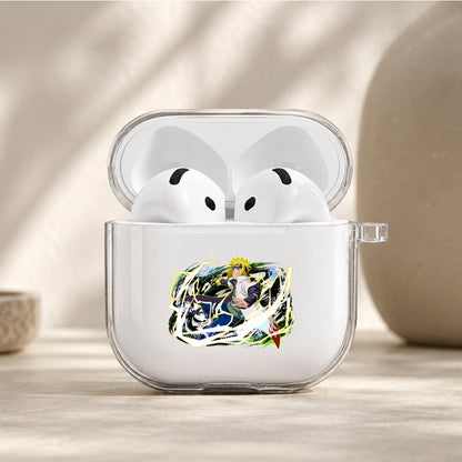 Naruto Minato Yellow Flash Protective Apple Airpods 4 Clear Case - Durable Clear Protection