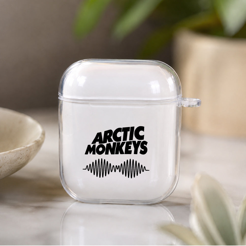 Arctic Monkeys Soundwave Protective Clear Case Cover For Apple Airpods | Soft Silicone AirPods 1 / 2 Case | Protective Cover