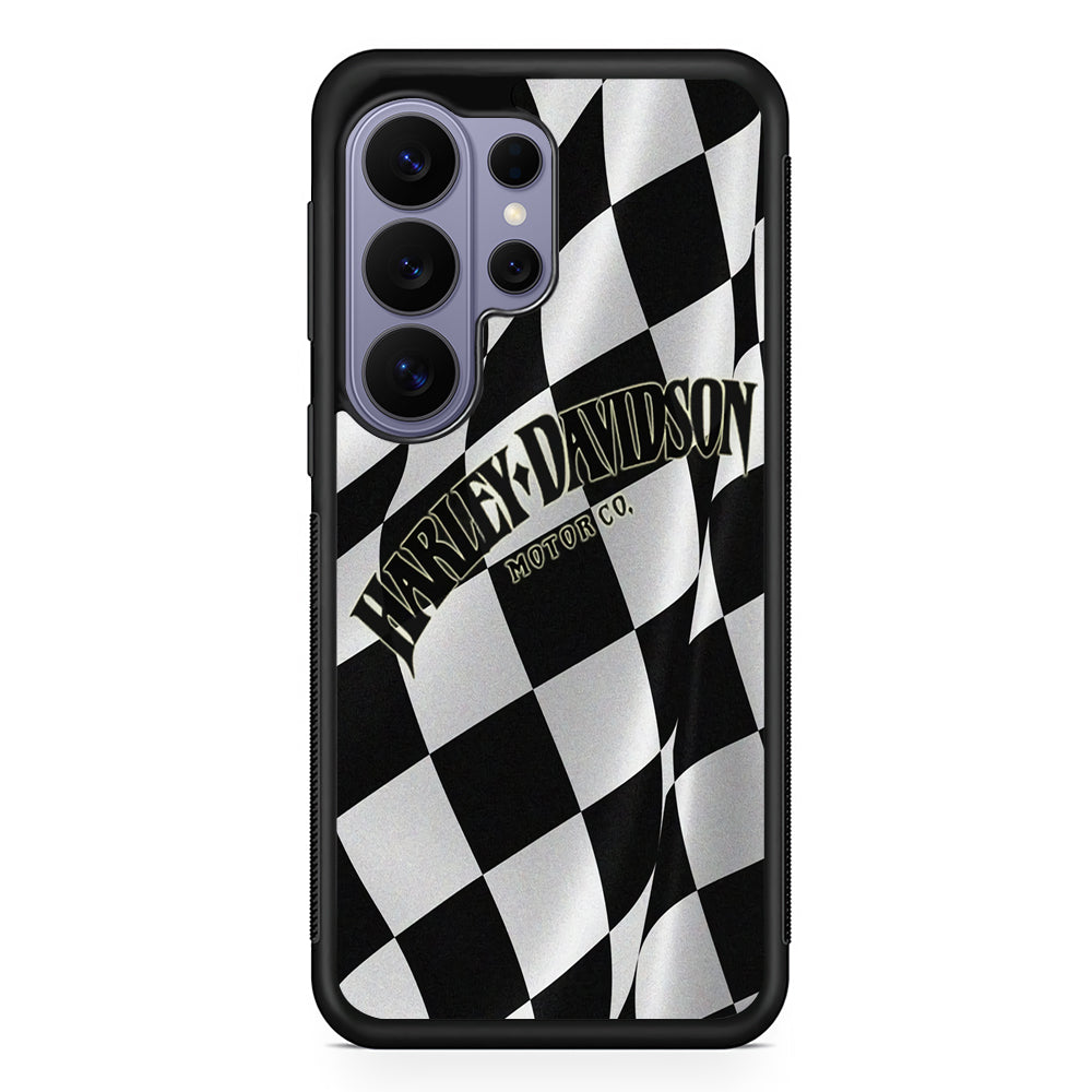 Harley Davidson Black White Flag Samsung Galaxy S26 Ultra Case | Slim Durable Protective Cover