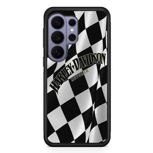 Harley Davidson Black White Flag Samsung Galaxy S26 Ultra Case | Slim Durable Protective Cover